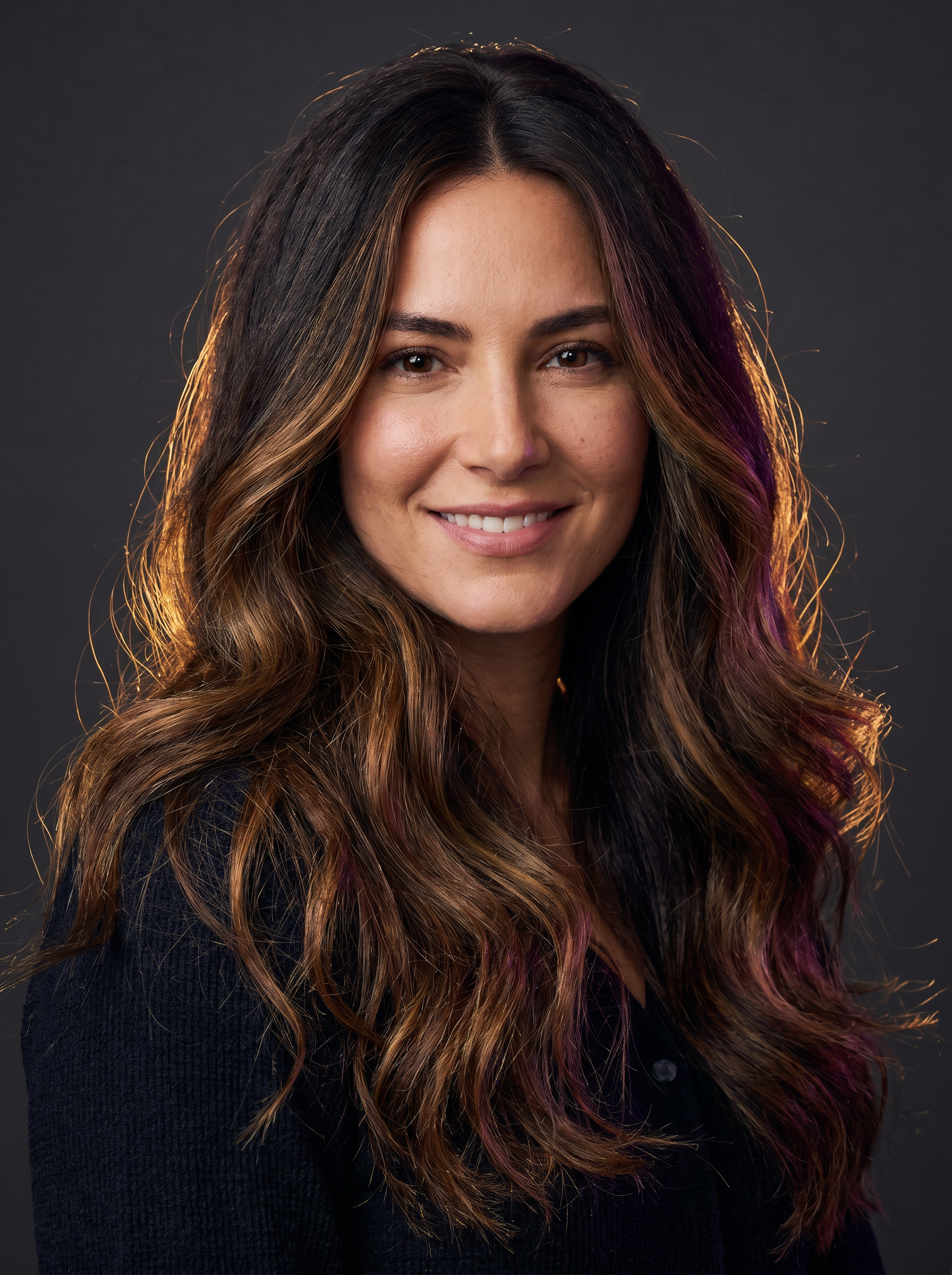 Balayage caramello su base bruna